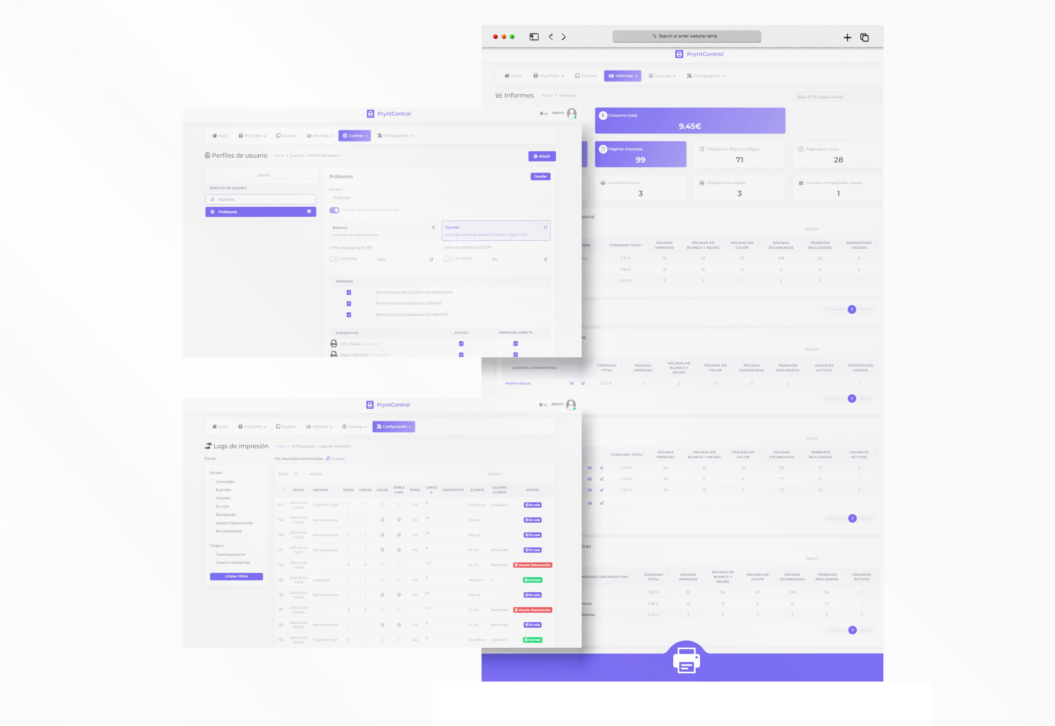 web pryntcontrol mockup fase2